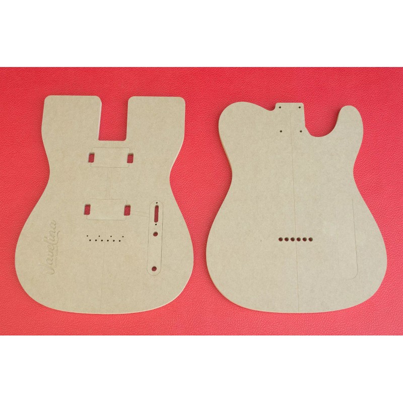 Unbranded Telecaster Router Template Set with Dual (2) Humbuckers PAF