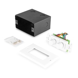 Power Dynamics PDWS3 In-Wall A/B Speaker Selector Switch Box with Mount Box - White