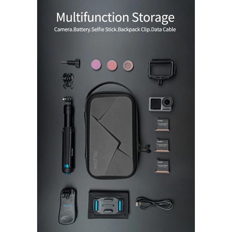 CamGo Telesin Waterproof DIY Carry Case for GoPro / Insta360