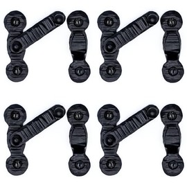 4 Pack 2 Inch Bar Flip Latch for Gates - Black - Decorative Metal Bar Flip Latch - Rustic Metal Bar Flip Latches for Gates, Cabinets, Barn Doors and Outdoor Enclosures - The Jamestown Series