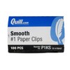 Quill Standard Smooth Finish #1 Trombones Paper Clips 100/Box 1
