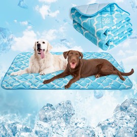 EXPAWLORER Dog Cooling Mat-28.3''*47.2'' Upgraded Extra Large Cooling Pad for Dog Dogs Cats Pets in Summer Keep Cool,Washable,Non-Slip Blanket for Grate Sofa Bed Outdoor