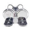 380ml Wall Mounted Double Chrome Silver dispenser bracket Ideal for