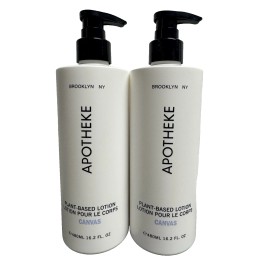 Apotheke 2 PACK Set Apotheke CANVAS Plant Based BODY LOTION 16.2Oz 480mL Pump Bottle