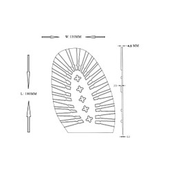 KANEIJI Rubber Boot Sole Replacement Kit, Full Heel and Toe Caps (Black, 13 US)