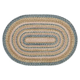 VHC Brands Kaila Jute Rug Oval w/Pad 24x36