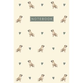 Pug Notebook: Cute Aesthetic Lined Journal for Pug Dog Lovers