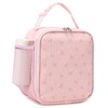 Dafelile Lunch Bag for Girls Women Kids,Reusable Insulated Corduroy Bow