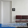 Yaocom Exam Room Sign Numbers 1-5 with Braille and Tactile