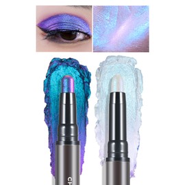 CHARMACY CHARMACY Multichrome 2 in 1 Cream Eyeshadow Stick, Waterproof Eye Brightener Highlighter Stick Makeup, High Pigmented, Smudge-Proof, Vegan & Cruelty-Free (#904)