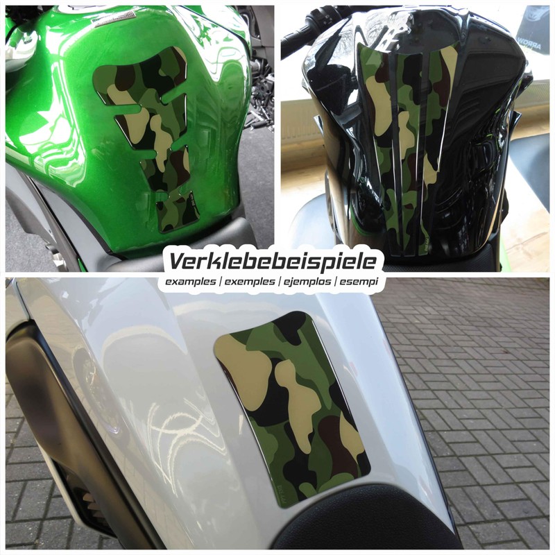 Tankpad Motorcycle Paint Protector Compatible for Kawasaki Z900 Gel Sticker