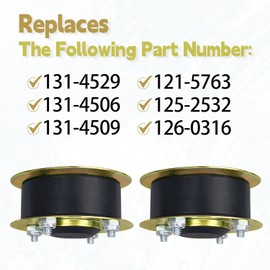 131-4529 Pack of 2 Pulley Kit Compatible with Toro 30" Timemaster Turfmaster Lawn Mower Replace 131-4506 131-4509 121-5763 125-2532 126-0316 Fit for 20199 20200 21199 21200 20975 20976 20977 Mower