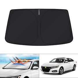 KUST Windshield Sun Shade for Honda Accord Sedan 2018-2022 Sunshade Sun Visor Protector Foldable Blocks UV Rays Keep Your Car Cooler