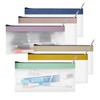 FaceRain 6 Pcs Transparent Pencil Bag with Zipper Stationery Bag