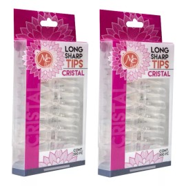 Mc Nails Pack Tips Long Sharp 400 Pzs , Color A Elegir, Mc Nails