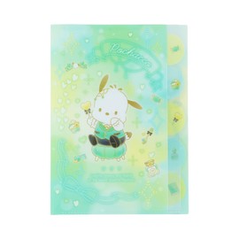 Sunstar Stationery Sanrio Character Clear File, 5 Pockets, Yumekawa! Pochacco S2173441