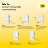 Yale 2100 Serie Euro-Profilzylinder (Patentiert) - Doppelt/Notfall - 30/35 -