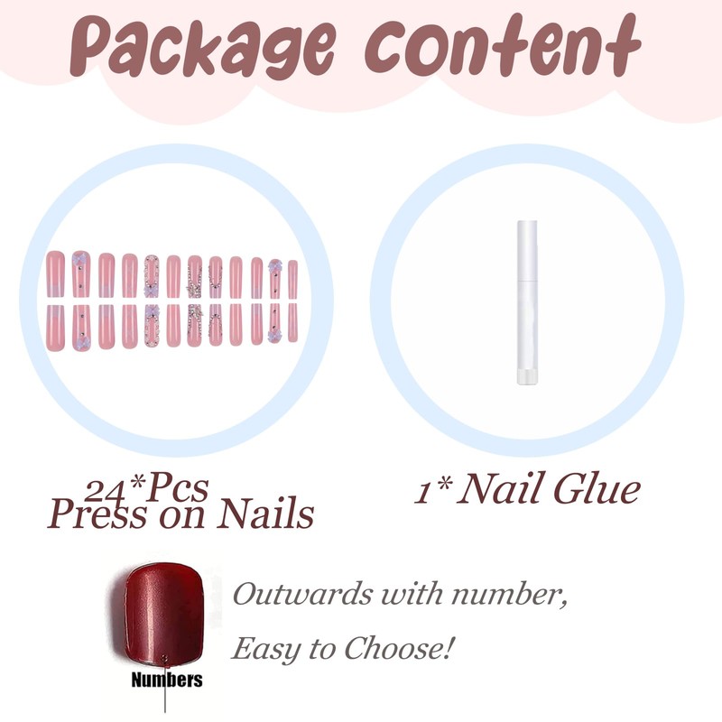 BABALAL Fake Nails BBCRJ3030