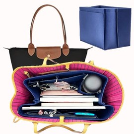 Felt Large Bag Accessories｜ Organizer Insert (Dark blue)