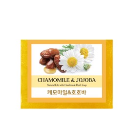Soft and refreshing Provence natural herbal soap for tired skin - Chamomile Jojoba / 지친피부 부드럽고 상쾌하게 프로방스 내추럴 허브비누 - 캐모마일 호호바
