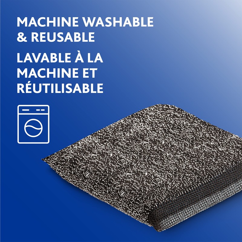 Vileda Powerpad Stainless Steel Scourers (1 Pack)