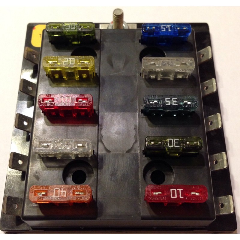 ATO/ATC Fuse Block, Fuse Panel 15600-10-20 (10 Position) by Genetic