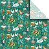 Printed Winter Christmas Unfolded Gift Tissue 20" x 30", 12