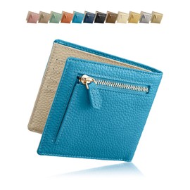 Encore Women's Mini Wallet, Ultra Thin, 0.3 inch (7 mm), Genuine Leather, Bifold Design, Supervised by Professional Storage Professionals, Thin, Thin, Cashless, Square, Compact, Lightweight, Slim Mini