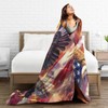 Eagle Blanket American Eagle Flag Fleece Throw Blanket Fuzzy Plush