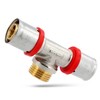 T-Piece PEX Press Fitting 20 x 1/2 Inch x 20