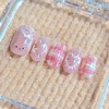 Fireworks Bunny [Handmade Nail Tips] - Round / 불꽃놀이버니[수제네일팁] -