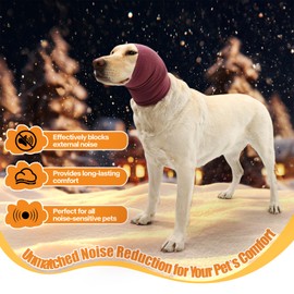 Kercynar Calming Dog Ears Cover, Dog Ear Muffs Noise Protection, Protection for Anxiety Relief, Calming Hood