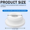 DULZEN Pack of 6 Sink Overflow Cover Overflow Covers for