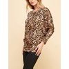 LL WT826 Women's Casual Flowy Draped Long Sleeve Batwing Dolman