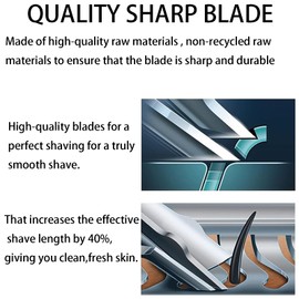 SH90 Replacement Rotary Heads for Philipss Norelcos Shavers Series 9000 New Version of Metal Wheel Buckle and Upgrade Double Layer Precision Blades (1-Pack)