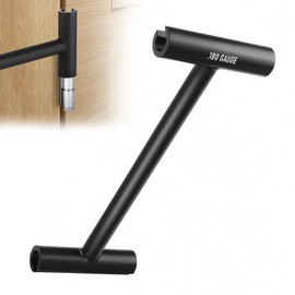 Tokenhigh Door Hinges Adjustment Tool, Heavy Weight Hinge Gap Adjusting Wrench, 0.180 and 0.134 Gauge Hinge Wrench, Hinge Bender Repair Tool for Standard Door Commercial Doors(Round)