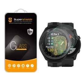 Supershieldz (3 Pack) Designed for Garmin Approach S70 (47mm) / Garmin (Forerunner 945 LTE) Tempered Glass Screen Protector, Anti Scratch, Bubble Free