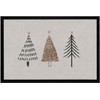 MoonWorks® Doormat Winter Trees Skandi Style Merry Christmas Non-Slip &