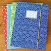 Papierdrachen 4 High-Quality Plastic-Free School Folders with Elastic Band in