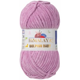 Strickfein Himalaya Dolphin Baby Wool Yarn, Cotton Knitting Wool for Knitting, Crochet (80334 Lilac)