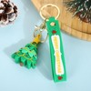 ZukqrymluvIQ 5Pcs 3D Christmas Keychains Santa Claus, Snowman, Christmas Tree