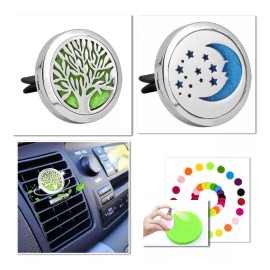 Cocodrilo Azul Difusor Coche Aromaterapia Acero Inoxidable Clip Carro