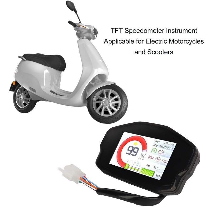 TFT Speedometer Clear Display Easy Installation LCD Display Instrument for