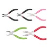 5Pcs Pliers Kit Diagonal Flat Nosed Bail Making Jewelry Pliers