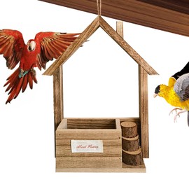 Bird House Feeders for Outdoors,Bird House Small Cedar Feeder - Top Fill Outdoor Hangings, Wild Bird Feeder for Garden, Yard, Patio, Lawn, Attracts Wild and Large Birds