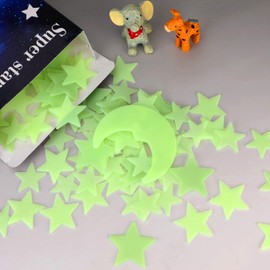 MUCH 200 Pcs Ultra Brighter Glow in The Dark Stars for Ceiling，Decorations Wall Stickers for Kids Bedroom Easy to Remove