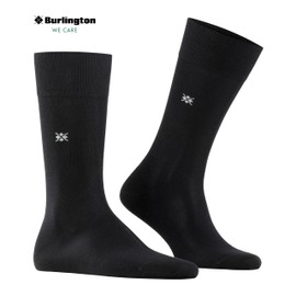 Burlington Dublin M SO Men's Socks Cotton Plain 1 Pair, Black (Black 3000) New - Environmentally Friendly, 40-46, Black (Black 3000) environmentally friendly