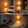 JandCase Night Light, Candle Amber Night Lights Plug into Wall
