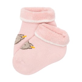 Steiff Unisex Baby Short Socks GOTS, Silver pink