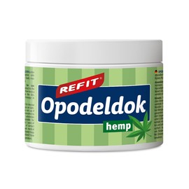REFIT® Opodeldok Hanf-Salbe XXL 500 ml - Extra Schmerzgel - Kampfersalbe, angereichert mit Hanf - für Rücken, Muskeln & Gelenke - Regeneration & Schmierung nach körperlicher Anstrengung